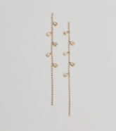 Sparkle Elegance Rhinestone Chain Earrings