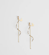Delightful Glimmer Butterfly Twist Earrings