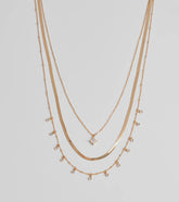Chic Look Cubic Zirconia Layered Necklace
