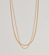 Trendy Sleek Layered Chain Necklace Set