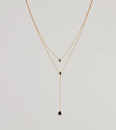 Endlessly Chic Teardrop Lariat Necklace