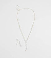 Perfectly Brilliant Cubic Zirconia Necklace And Earrings Set