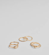 Glam Dainty Details Multi-Ring Pack